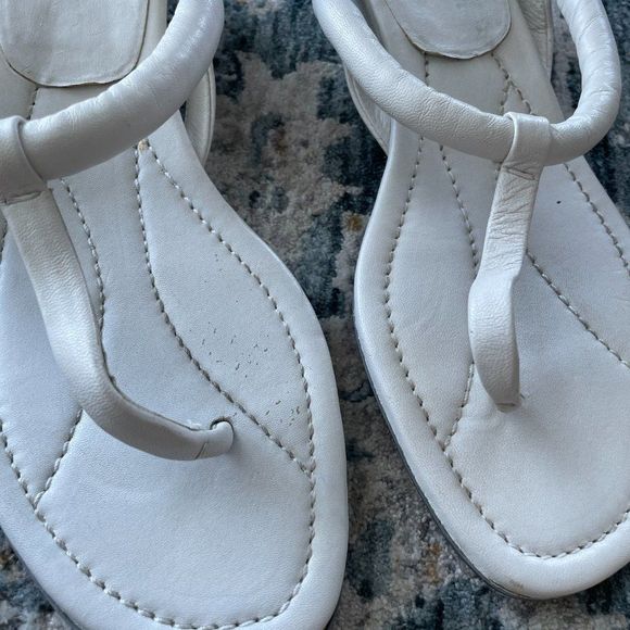 Prada Leather Thong Wedge Sandal - Picture 10 of 11